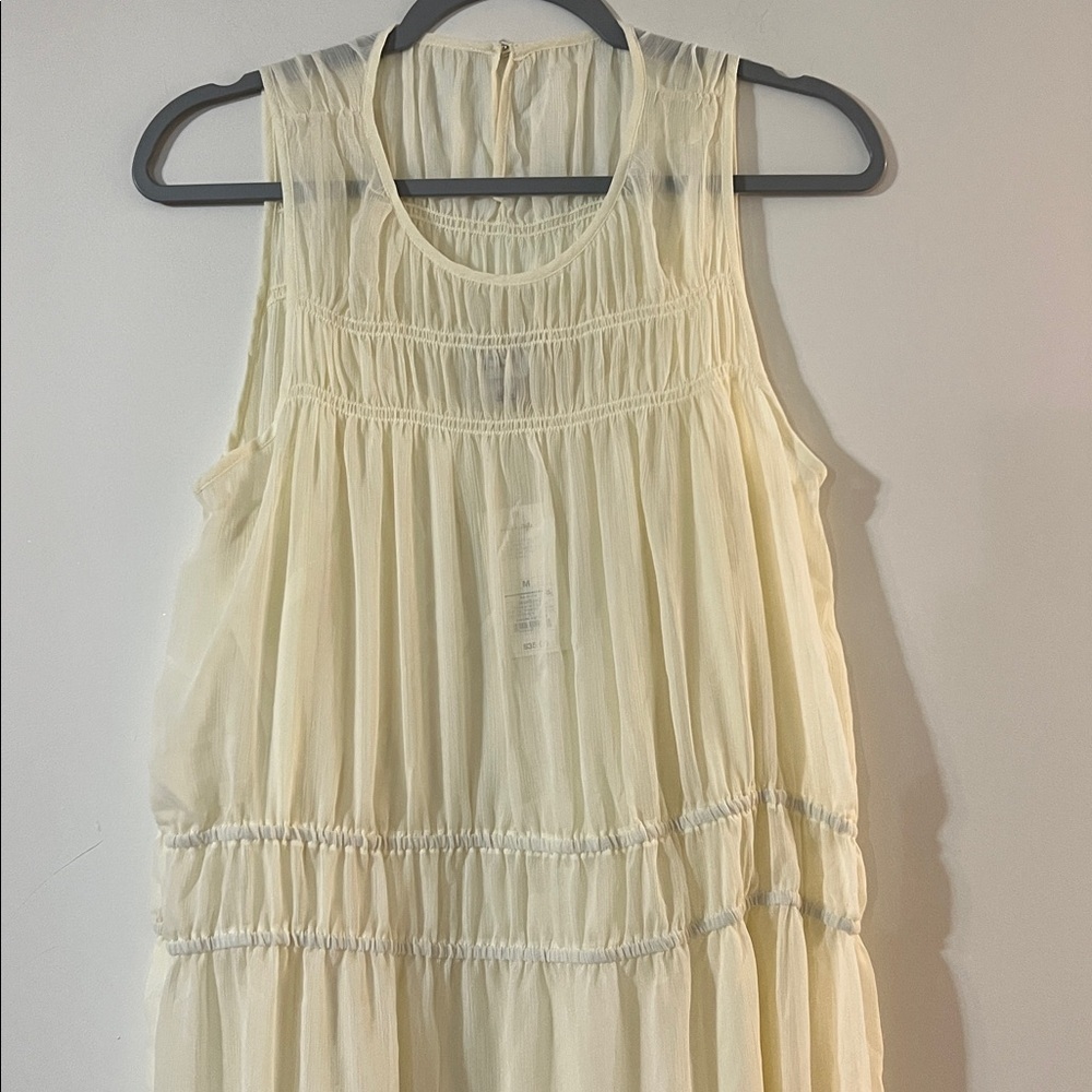 A New Day Elegant Cream Midi Dress - Picture 4 of 8